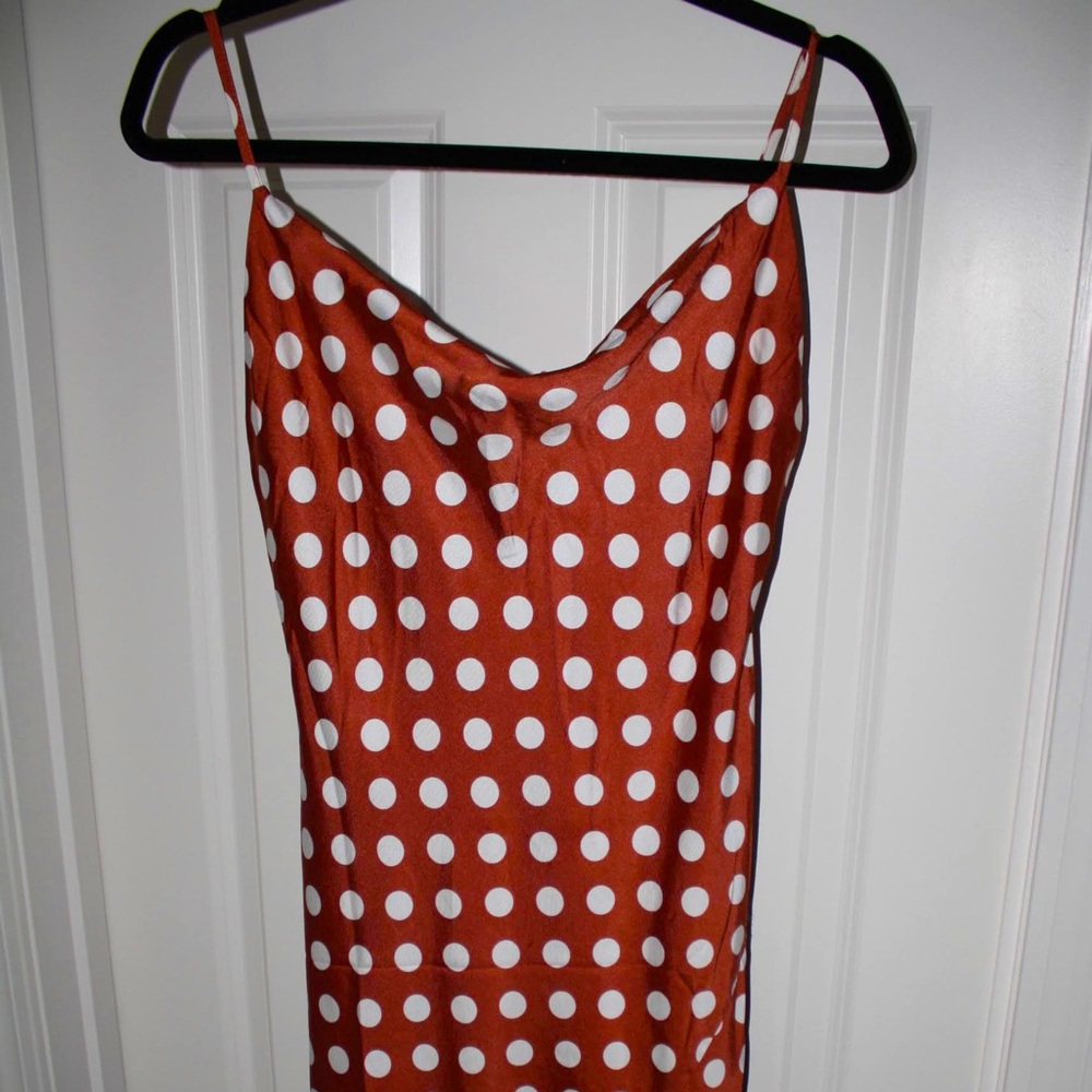 XS Paper Hearts Spaghetti Strap Midi Dress